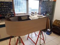Wurlitzer 1100 : caisse nue et restaurée