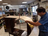 Wurlitzer 1100 : pose de placage